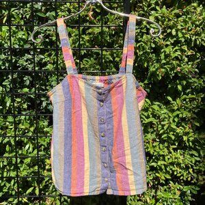🙅🏻‍♀️ SOLD 🙅🏻‍♀️ Madewell Rainbow Stripe Tank